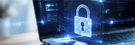 Cybersecurity lock concept